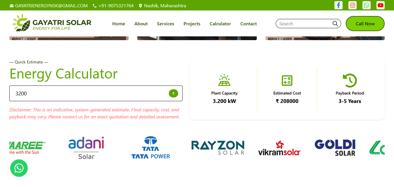 Gayatri Solar Energy - Screenshot 2